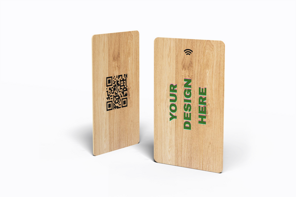 Custom Wood  Digital Business Card
