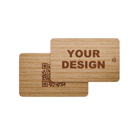 Custom Wood  Digital Business Card