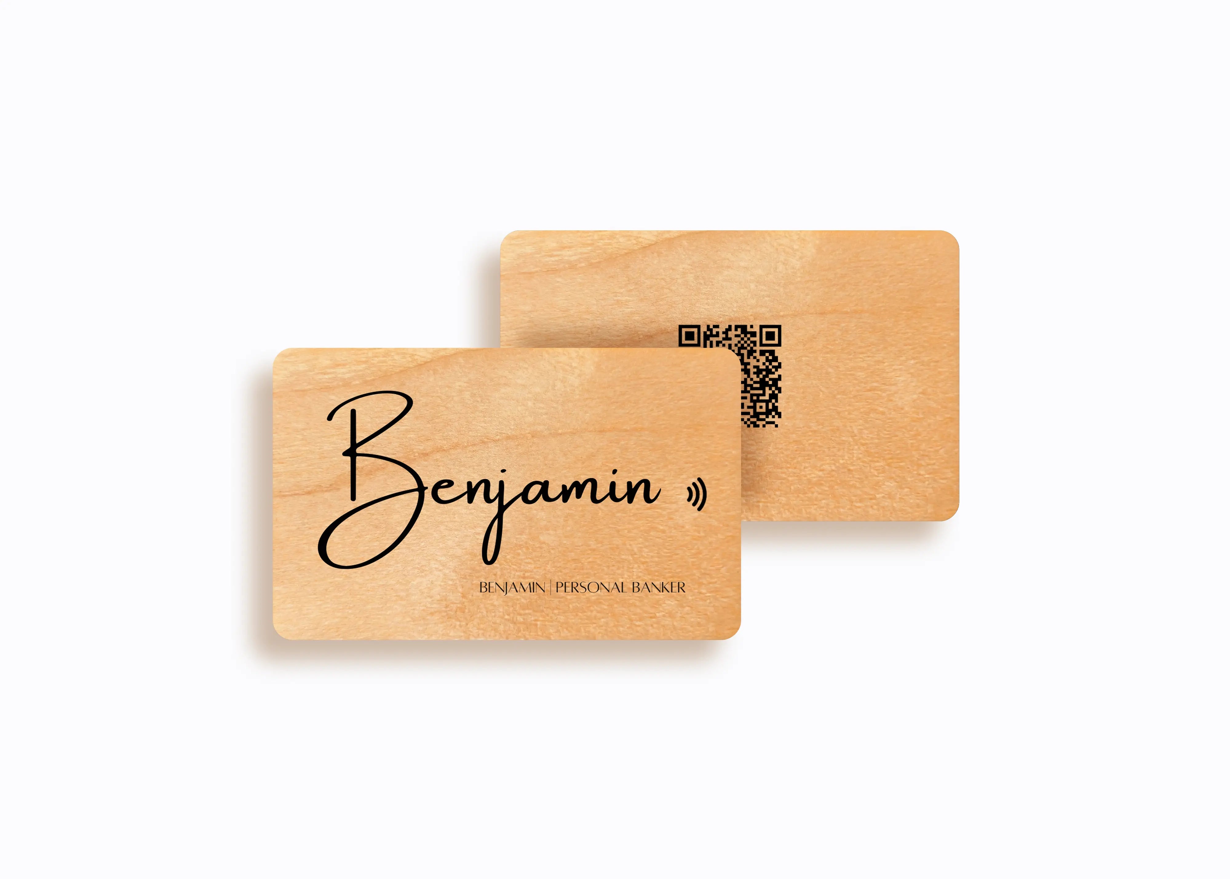 Wood  Digital Business Card TekMark